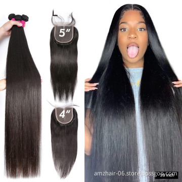Wholesale Raw Mink Brazilian Double Drawn Virgin Human Hair Extension Long Natural Cuticle Aligned Human Hair Bundles Vendor